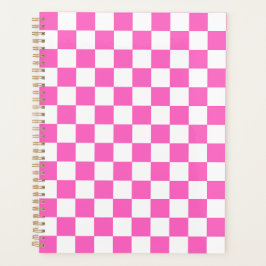 Agenda Classic visual pink checkerboard