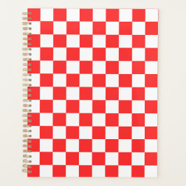 Agenda Classic visual red checkerboard