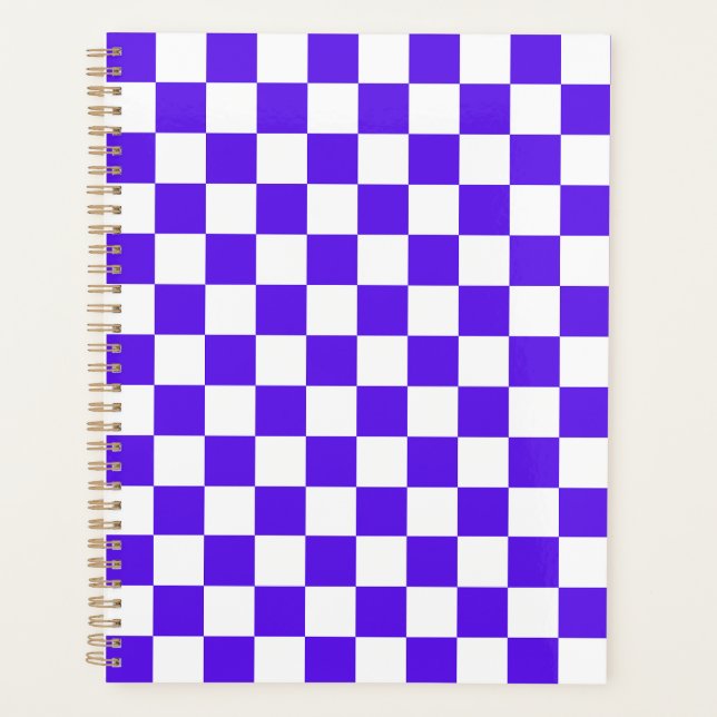 Agenda Classic visual violet checkerboard  (Anverso)