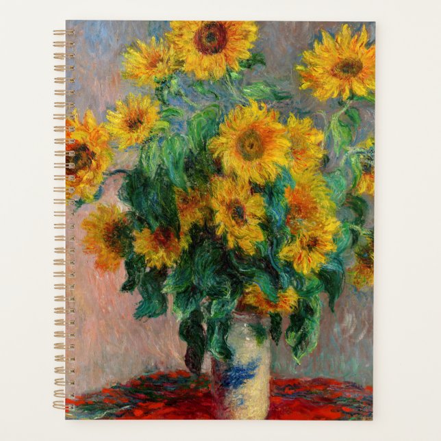 Agenda Claude Monet - Bouquet de girasoles (Anverso)