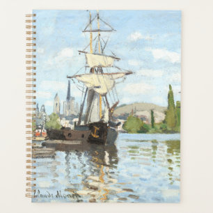 Agenda Claude Monet. Buques montando en el Sena en Ruán