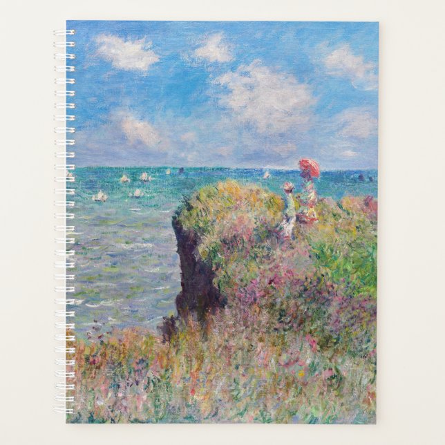 Agenda Claude Monet - Camino acantilado en Pourville (Anverso)