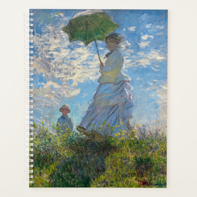 Agenda Claude Monet - El paseo, mujer con sombrilla (Anverso)