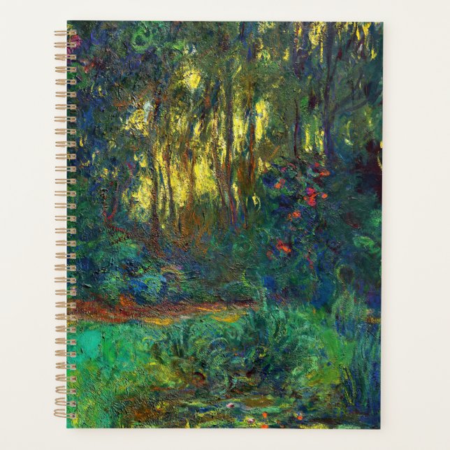 Agenda Claude Monet - Esquina de un estanque con naves ac (Anverso)