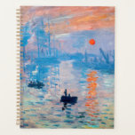Agenda Claude Monet - Impresión, amanecer<br><div class="desc">Impression,  Sunrise (Impression,  Soleil levant) - Claude Monet,  Oil on canvas,  Impression 1872,  Sunrise representa el puerto de Le Havre,  la ciudad natal de Monet.</div>