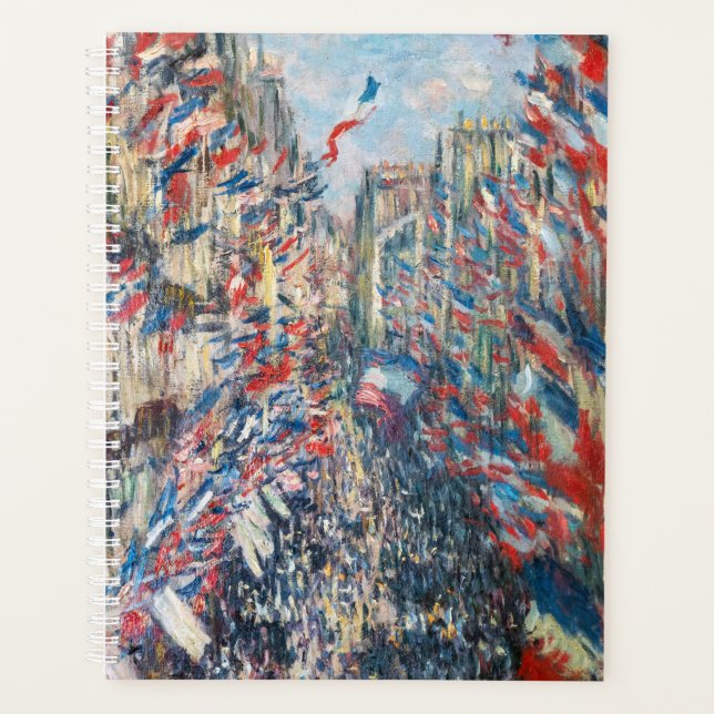 Agenda Claude Monet - La Rue Montorgueil - París (Anverso)