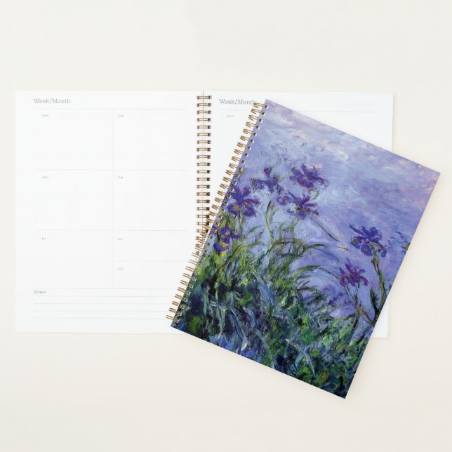 Agenda Claude Monet Lila Irises (Demostración)