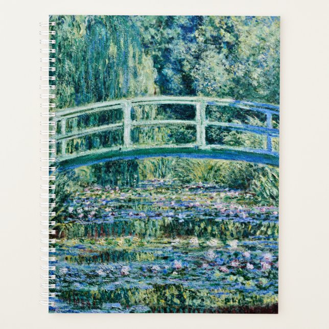 Agenda Claude Monet - Lilis De Agua Y Puente Japonés (Anverso)