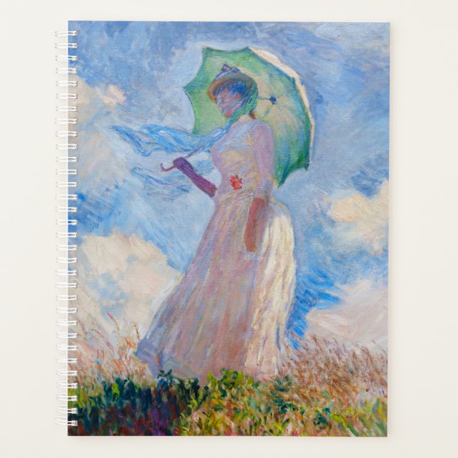 Agenda Claude Monet - Mujer con Parasol a la izquierda (Anverso)