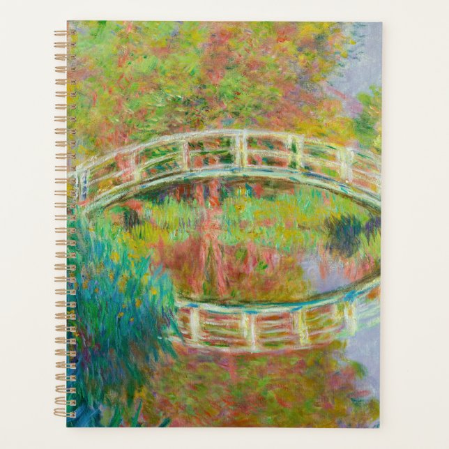 Agenda Claude Monet - Puente de futbol japonés, Giverny (Anverso)