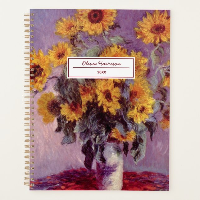 Agenda Claude Monet Sunflowers 2024 Planner (Anverso)