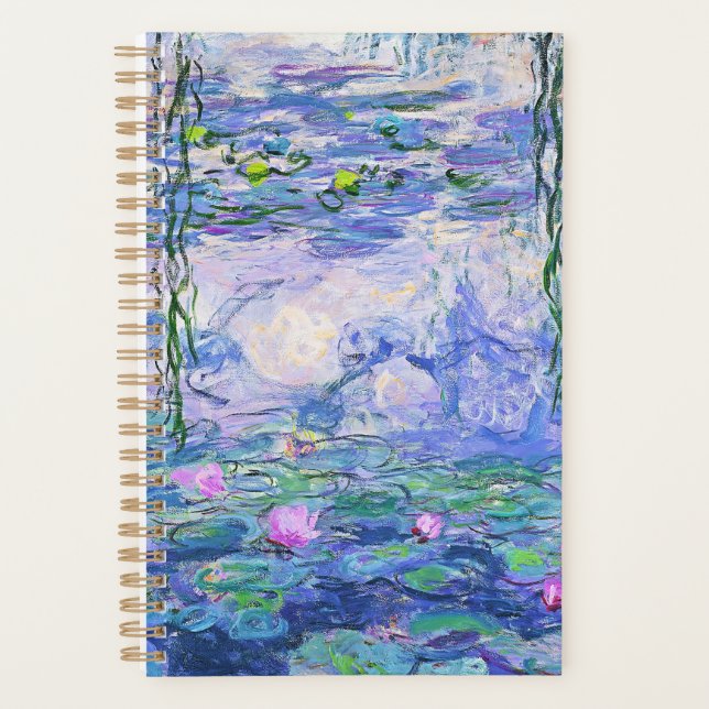 Agenda Claude Monet Water relaja arte impresionista franc (Anverso)
