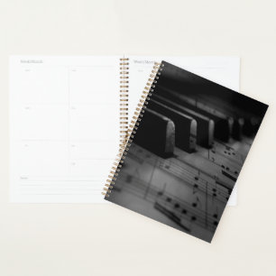 Agenda Claves de piano de música