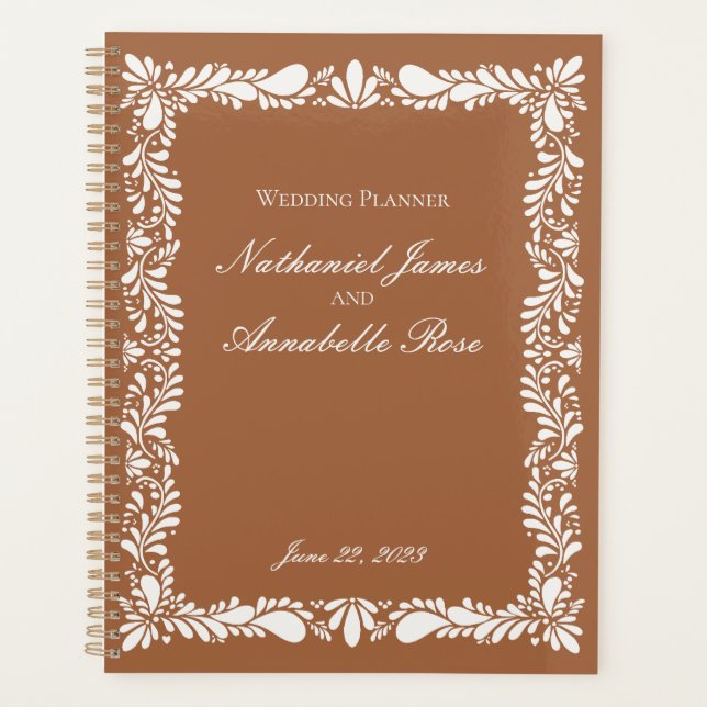 Agenda Clay Talavera Tile Boda floral Fiesta española (Anverso)