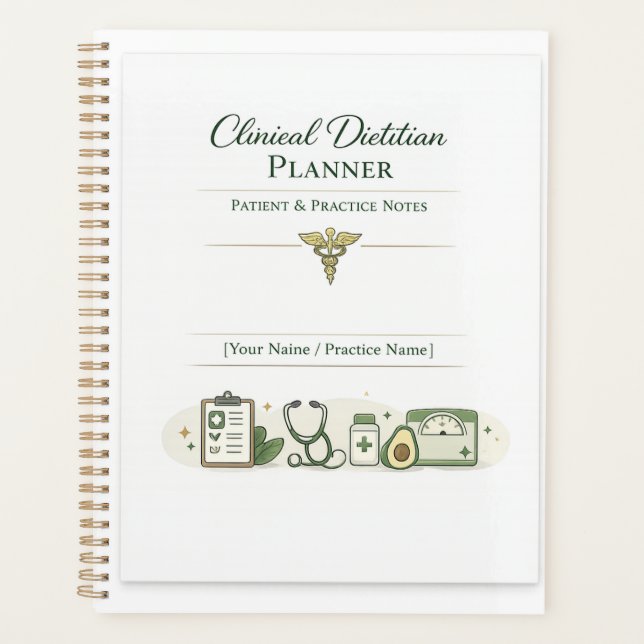 Agenda Clinical Dietitian Planner Patient &Practice Notes (Anverso)
