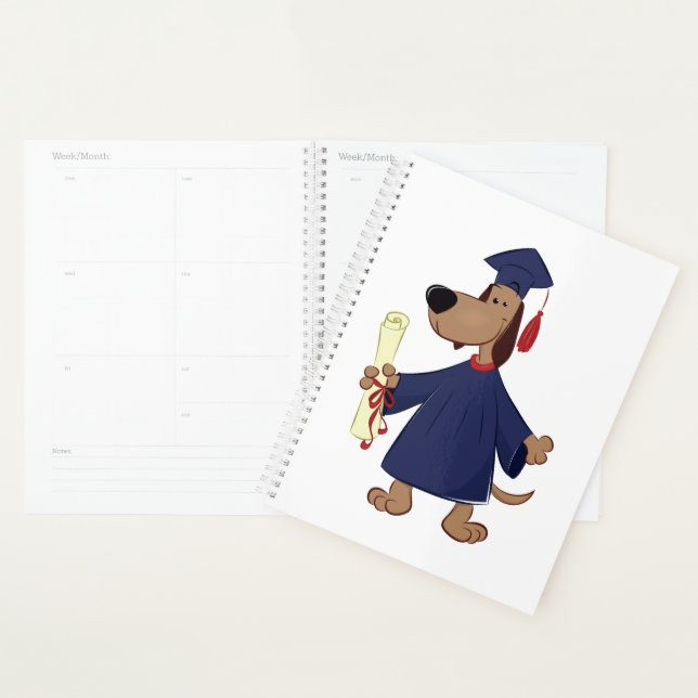 Agenda Clíparte de perros graduados (Demostración)