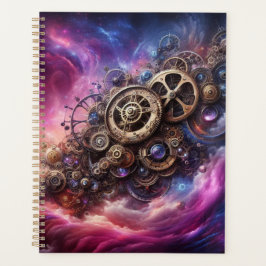 Agenda Clockwork industrial Steampunk Purple and Pink