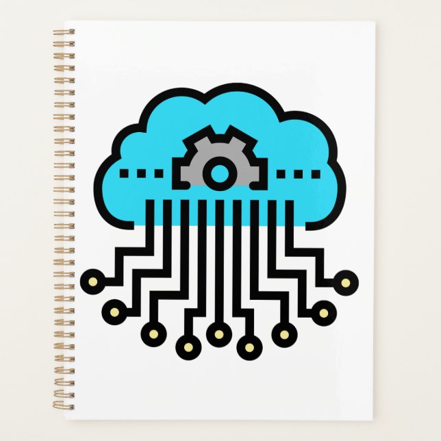 Agenda Cloud Computing Network Circuit Gear Tech (Anverso)