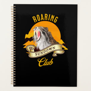 Agenda Club de Aventuras Atardecer Retro Tigre Dientes de