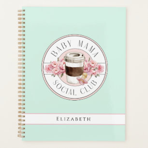 Agenda Club Social Bebé Mama, Aqua Personalizado