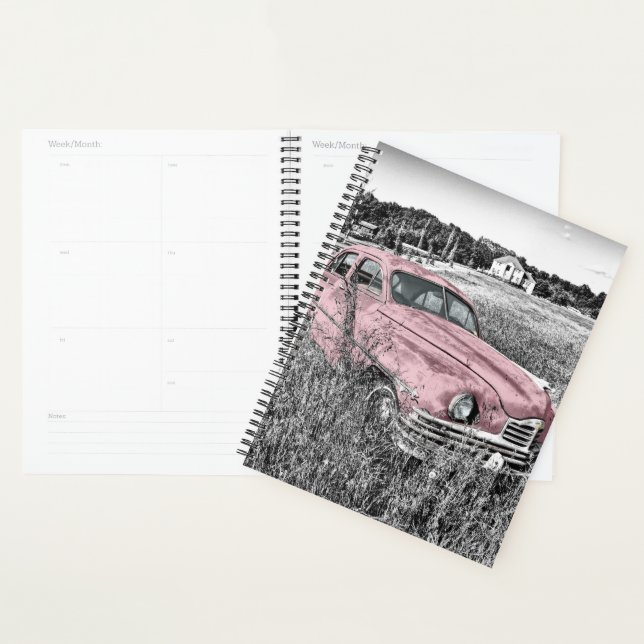 Agenda Coche clásico rosa (Demostración)