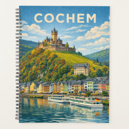 Agenda Cochem Germany Vintage Travel Art