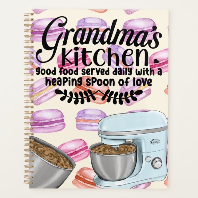 Agenda Cocina de la abuela servida todos los días con él (Anverso)
