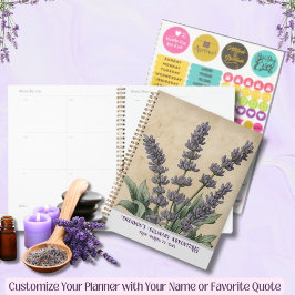 Agenda Cocina y receta de hierbas de lavanda de época