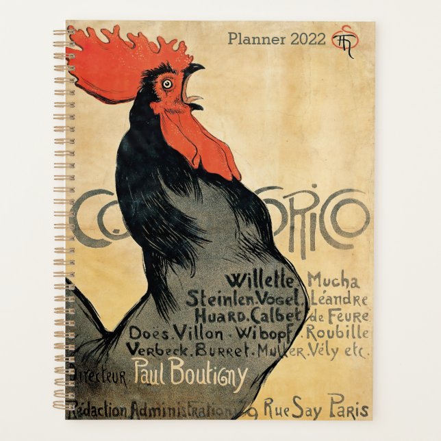 Agenda Cock-a-Doodle Doo, gallo, pollo, arte Poster (Anverso)