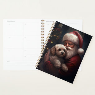 Agenda Cockapoo con Navidades festivos de Santa Claus