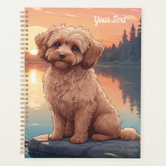 Agenda Cockapoo junto al lago (Anverso)