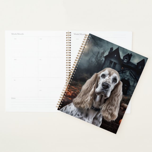 Agenda Cocker Spaniel Halloween Aterrador (Demostración)