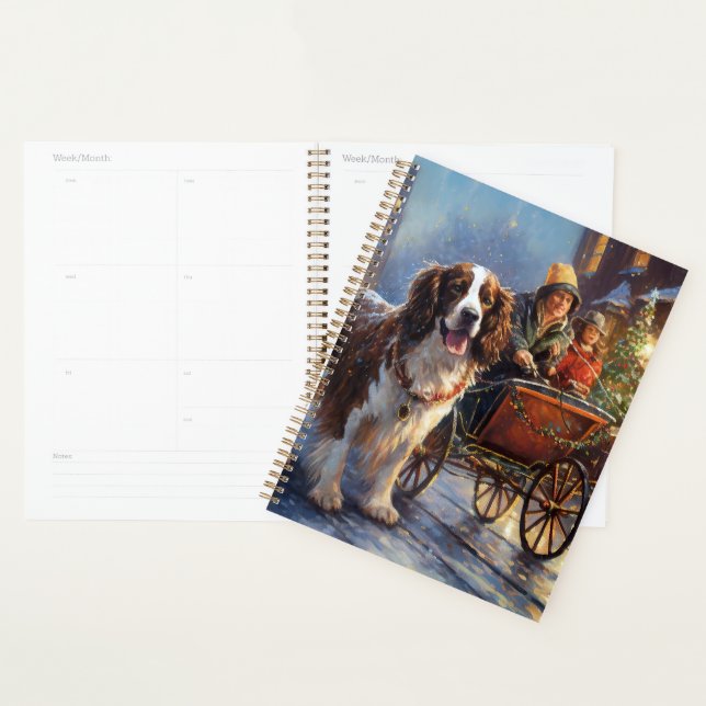 Agenda Cocker Spaniel Inglés de Navidad Temporada Festiva (Demostración)