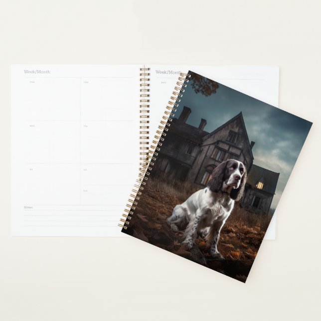 Agenda Cocker Spaniel Inglés de Springer Halloween Espelu (Demostración)