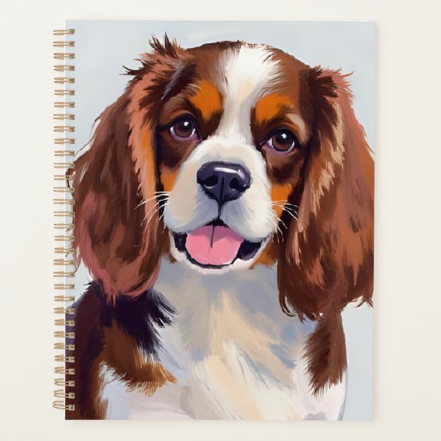 Agenda Cocker Spaniel | Pintura de mascota de perro (Anverso)