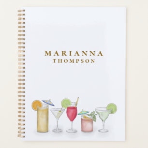 Agenda Cocktail acuático simple Bebe Personalizado elegan