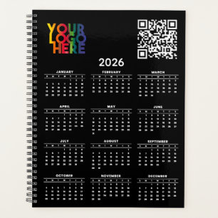 Agenda Código QR del logotipo comercial del Calendario Ne