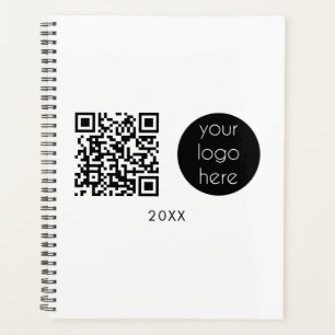 Agenda Código QR y texto para logotipos y marcas profesio