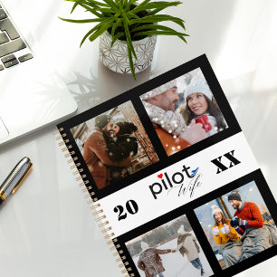 Agenda Colaje de Fotos Minimalista Moderno, Esposa de Pil