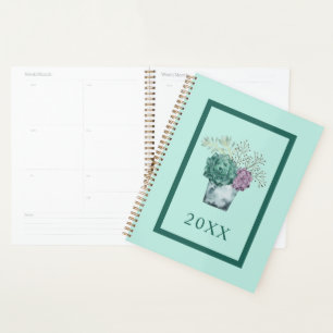 Agenda Colección de la felicidad de plantas Suculentos