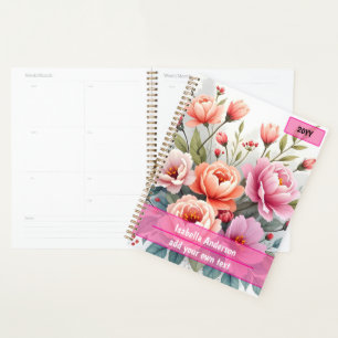 Agenda Colección de lujo de flores silvestres modernas y 