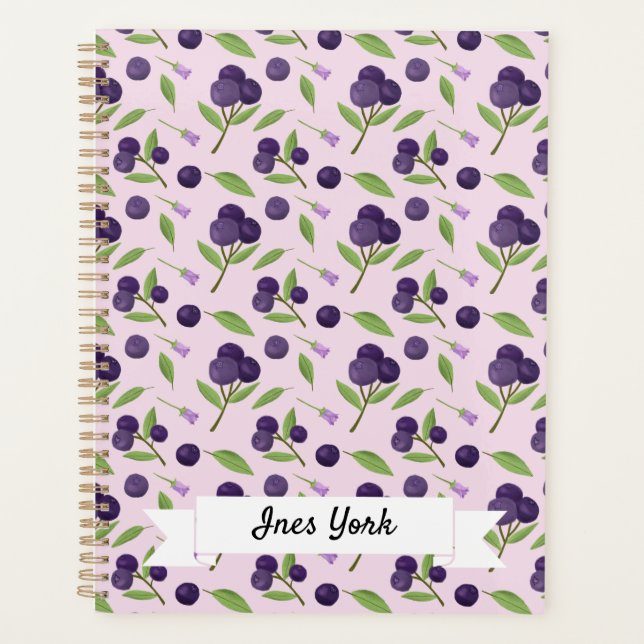 Agenda Colección de patrones de cesta de frutas - Blueber (Anverso)