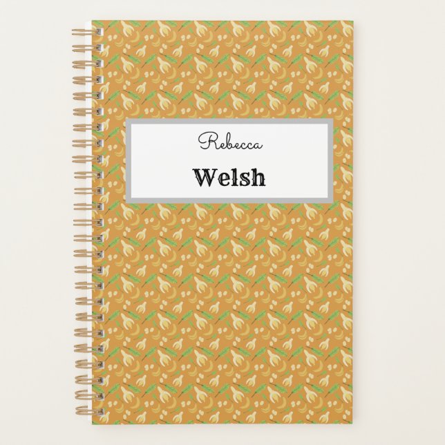 Agenda Colección de patrones de cestas de frutas - Banana (Anverso)