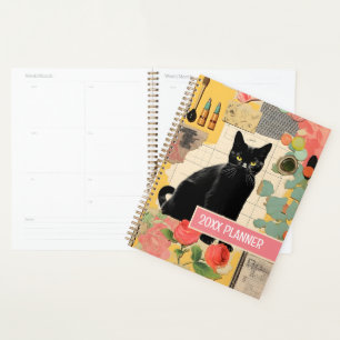Agenda Colección retro de gato negro