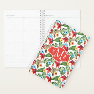 Agenda Colibrí tropical Monograma
