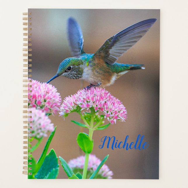 Agenda Colibrí y flores (Anverso)