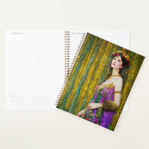 Agenda Collage al estilo Klimt retrato de una mujer