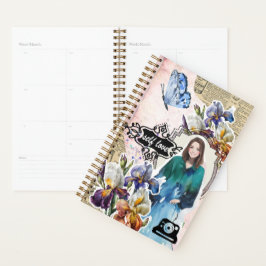 Agenda Collage Art February, Iris