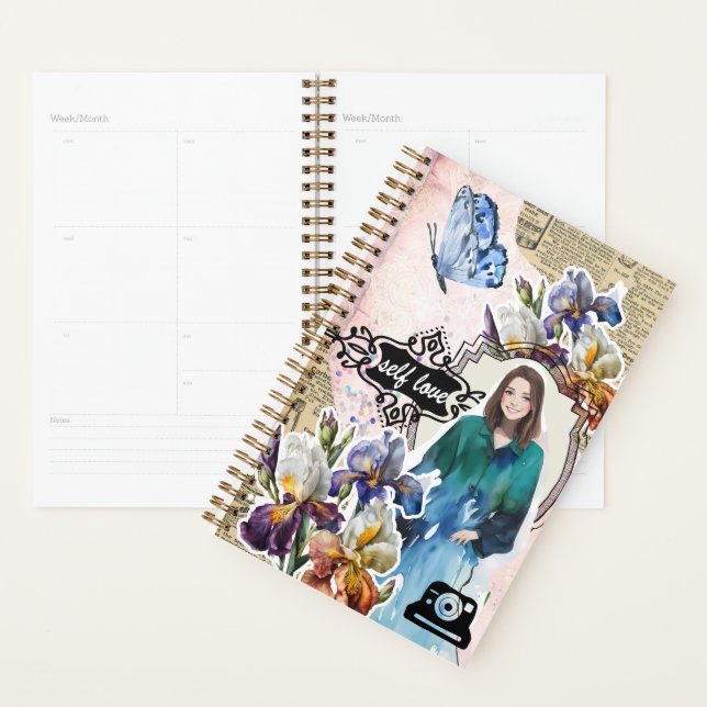 Agenda Collage Art February, Iris (Demostración)