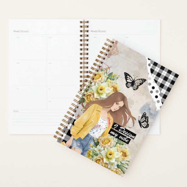 Agenda Collage Art March, Daffodil (Demostración)